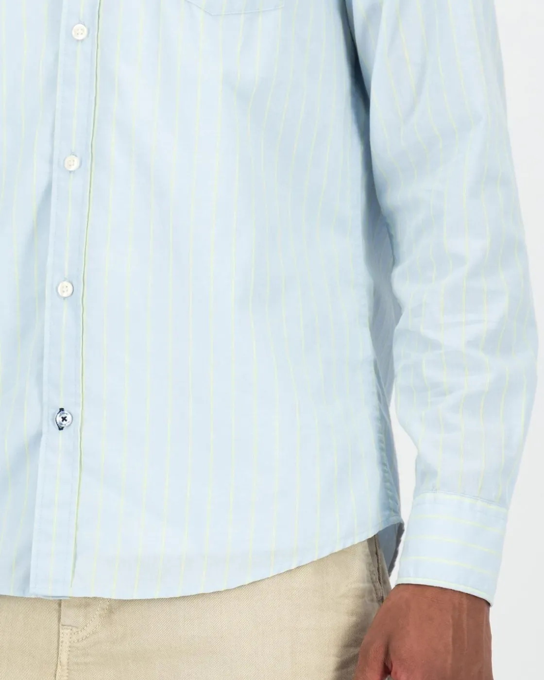 Men Old Khaki Shirts>Men'S Perry Fine Stripe Shirt