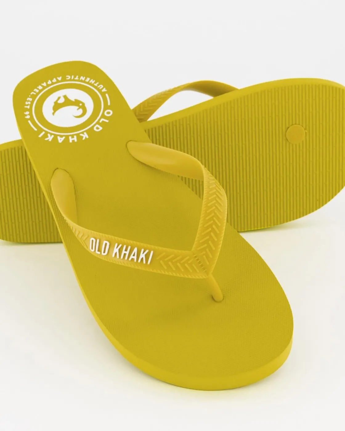 Men Old Khaki Flip-Flops>Men'S Plain Pacifico Flip Flop