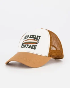 Men Old Khaki Headwear>Men'S Riggs Branded Trucker Cap