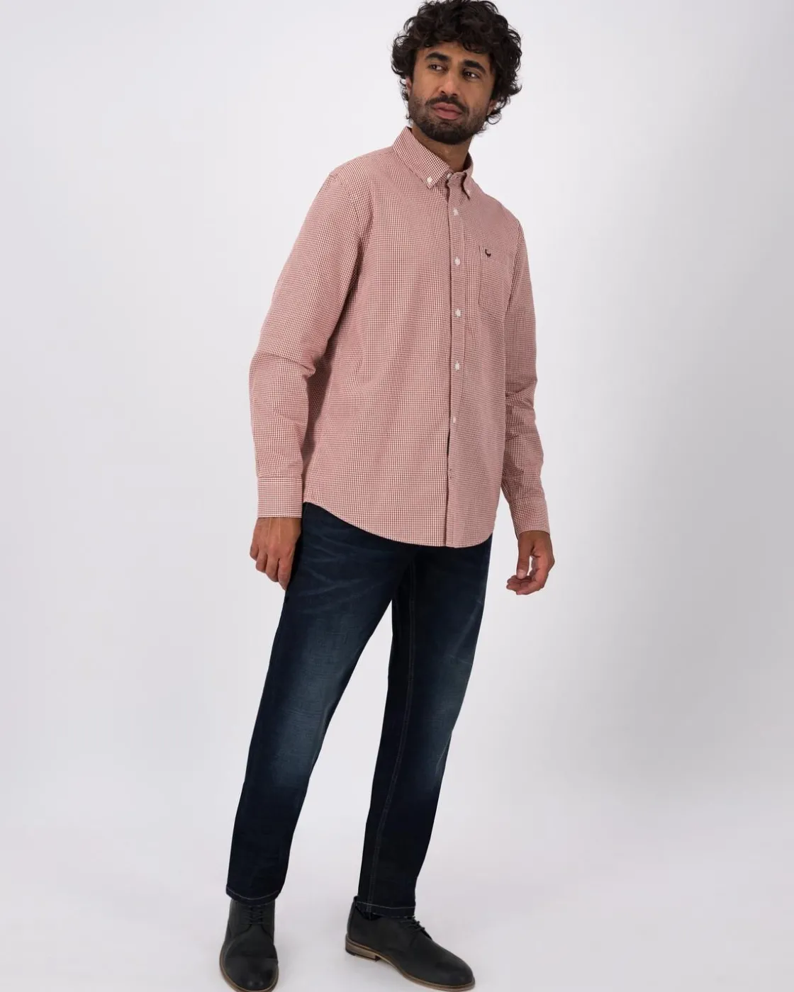 Men Old Khaki Shirts>Men'S Roger Gingham Regular Fit Shirt