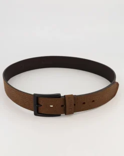 Men Old Khaki Belts>Men'S Rush Embossed Detail Leather Belt