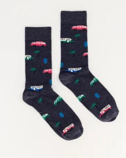 Men Old Khaki Socks & Underwear>Men'S Sammy Camper Van Sock