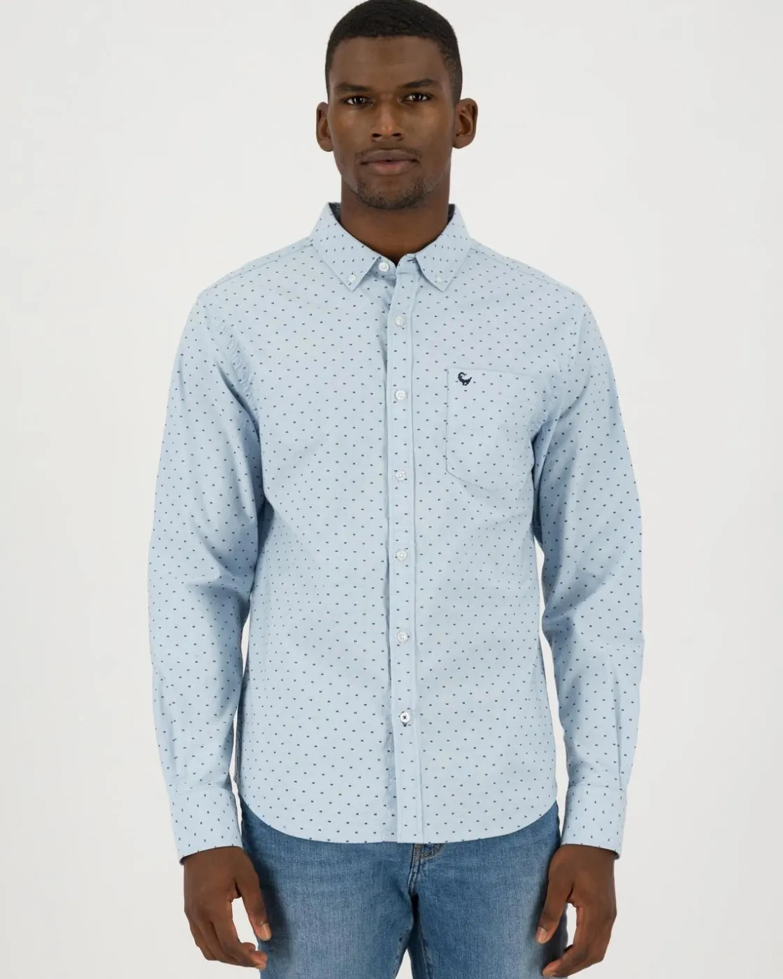 Men Old Khaki Shirts>Men'S Sean Ditsy Slim Fit Shirt