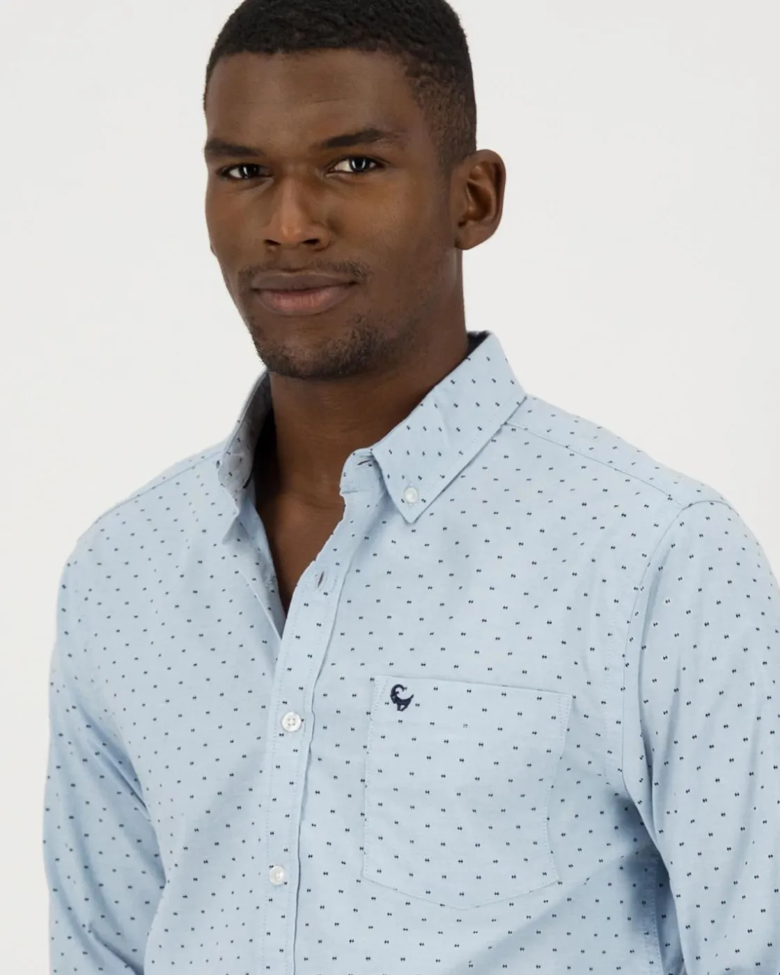 Men Old Khaki Shirts>Men'S Sean Ditsy Slim Fit Shirt