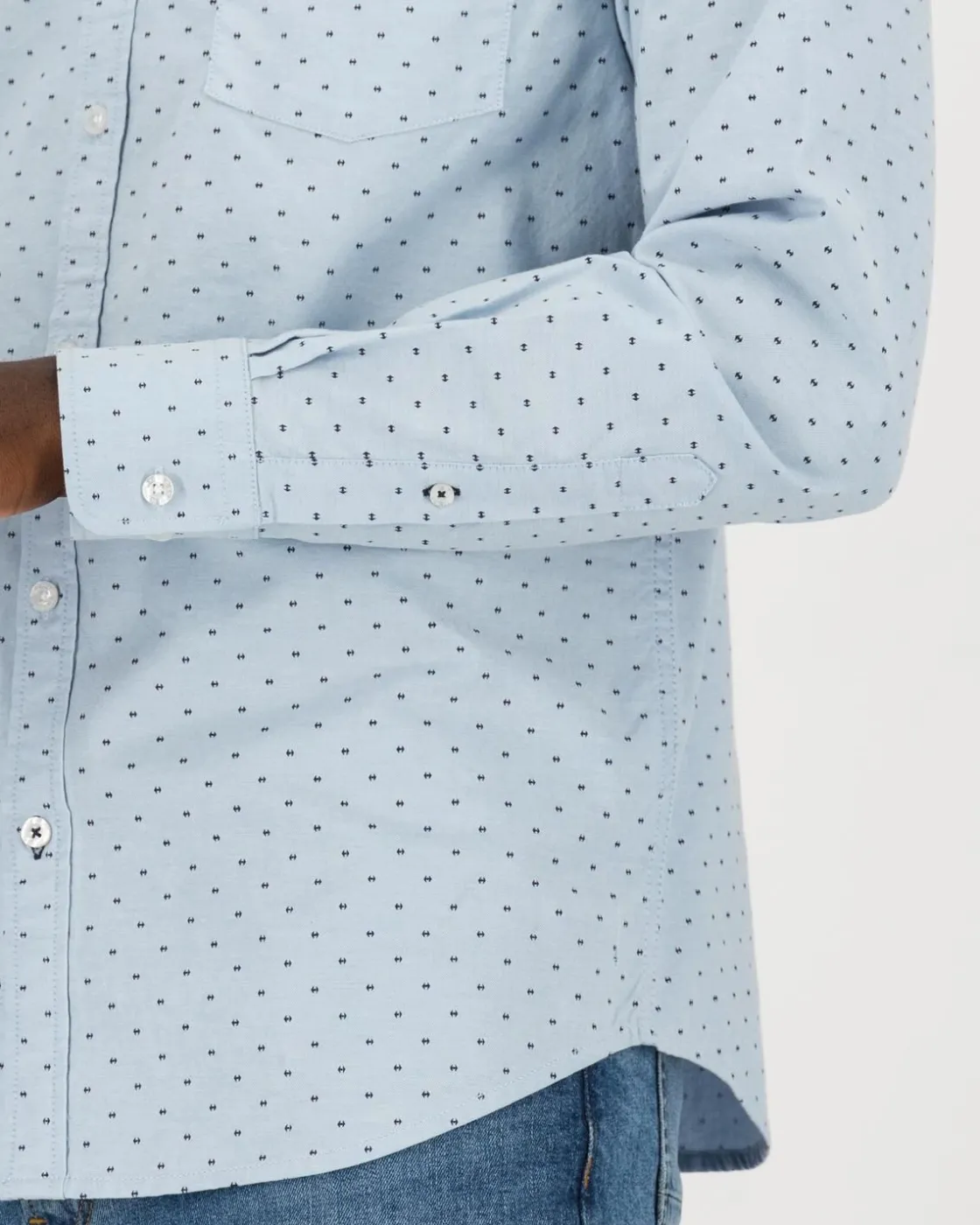Men Old Khaki Shirts>Men'S Sean Ditsy Slim Fit Shirt