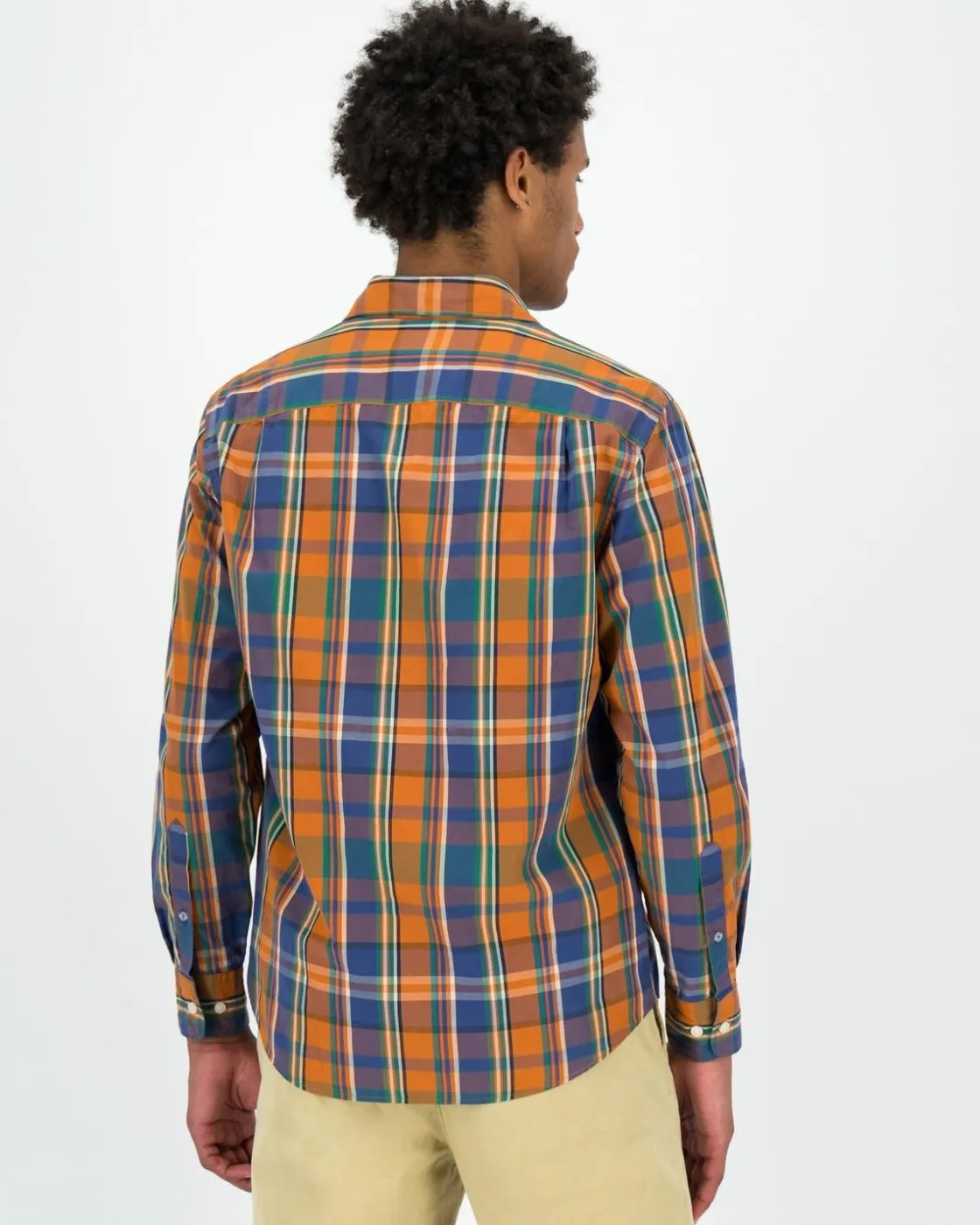 Men Old Khaki Shirts>Men'S Sipho Check Shirt