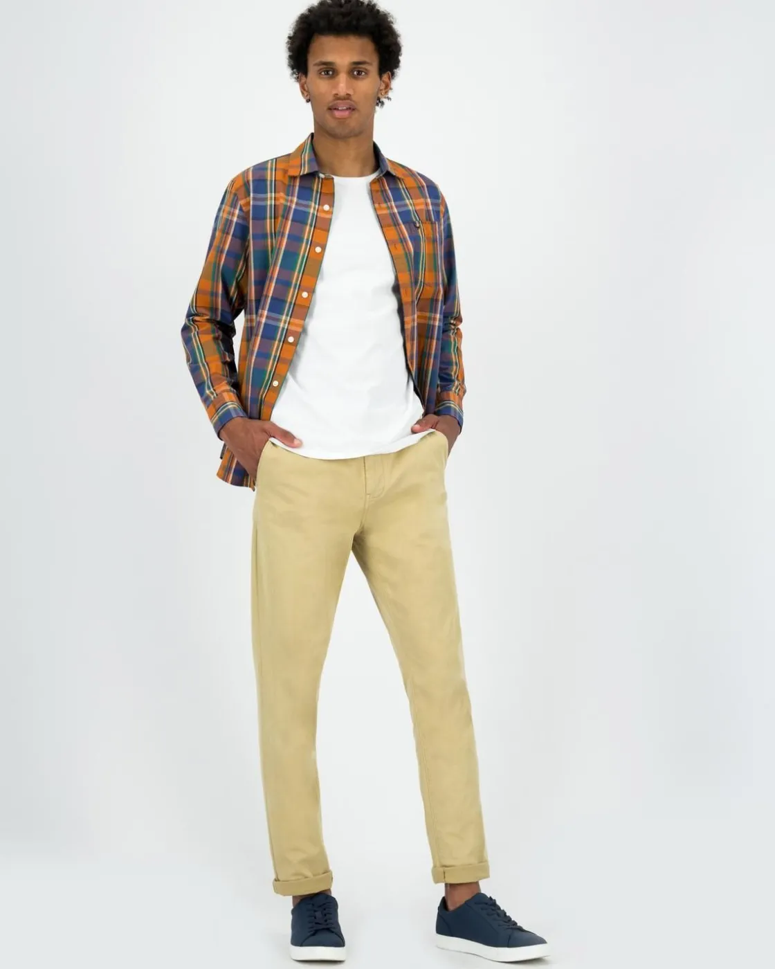 Men Old Khaki Shirts>Men'S Sipho Check Shirt