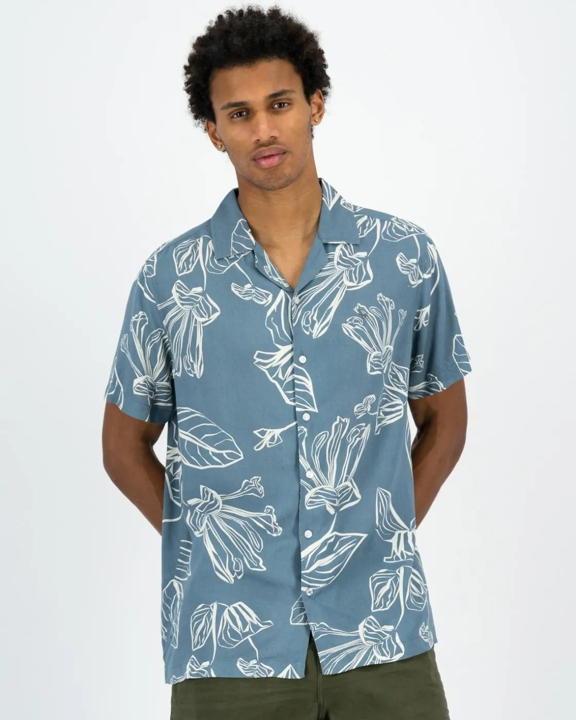 Men Old Khaki Shirts>Men'S Siraj Floral Shirt