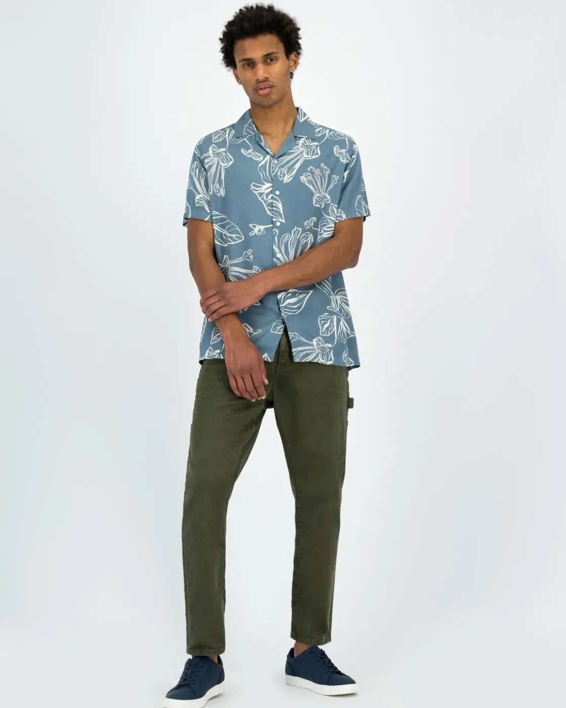 Men Old Khaki Shirts>Men'S Siraj Floral Shirt