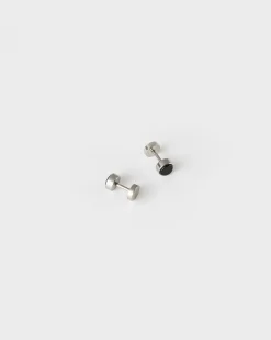 Men Old Khaki Jewellery>Men'S Stainless Steel Dumbbell Stud Earring