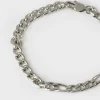 Men Old Khaki Jewellery>Men'S Stainless Steel Flat Chain Bracelet