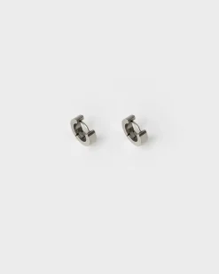Men Old Khaki Jewellery>Men'S Stainless Steel Hoop Earring