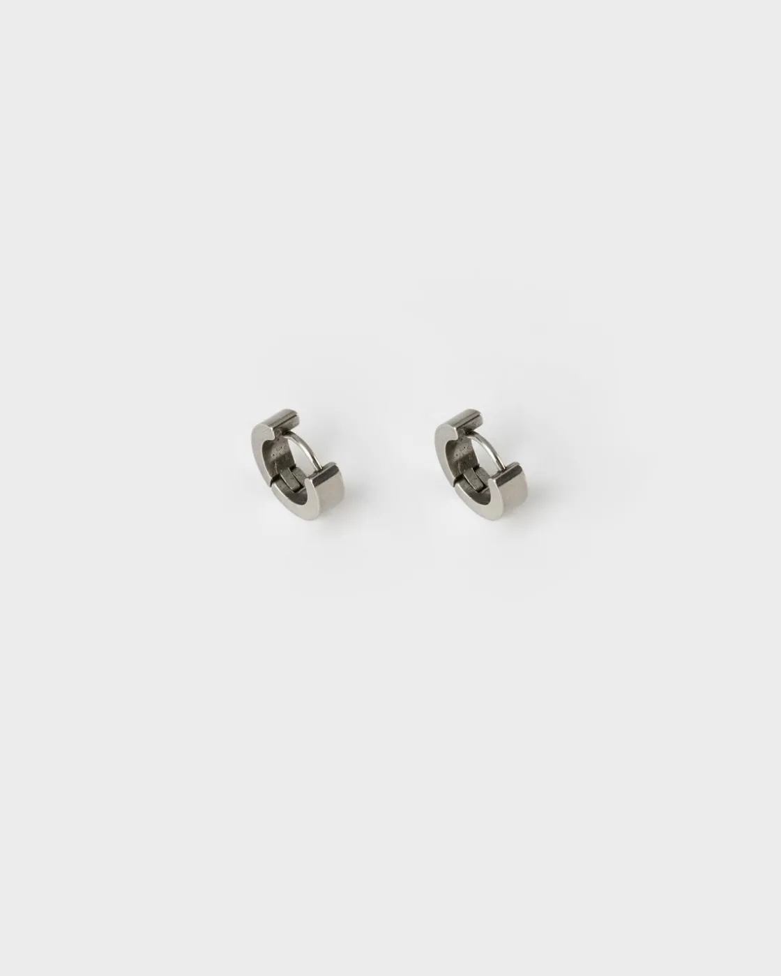 Men Old Khaki Jewellery>Men'S Stainless Steel Hoop Earring