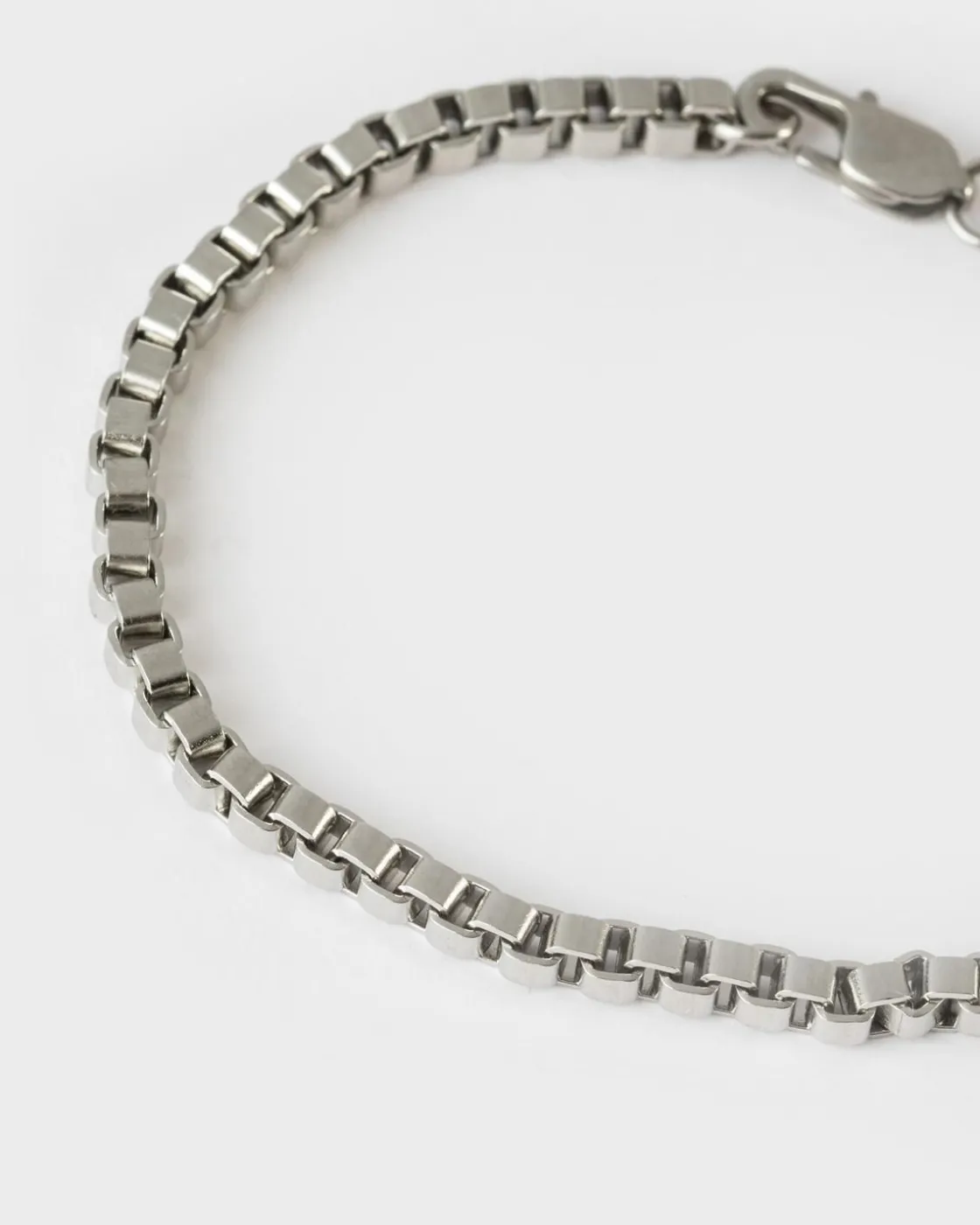Men Old Khaki Jewellery>Men'S Stainless Steel Rounded Chain Bracelet