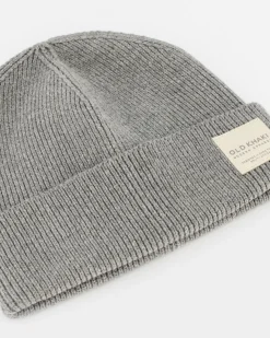 Men Old Khaki Headwear>Men'S Stark Fine Rib Beanie