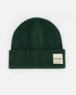 Men Old Khaki Headwear>Men'S Stark Fine Rib Beanie