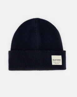 Men Old Khaki Headwear>Men'S Stark Fine Rib Beanie
