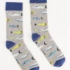 Men Old Khaki Socks & Underwear>Men'S Tench River Fish Print Socks