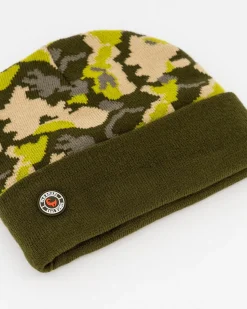 Men Old Khaki Headwear>Men'S Thando Camo Intarsia Knit Beanie