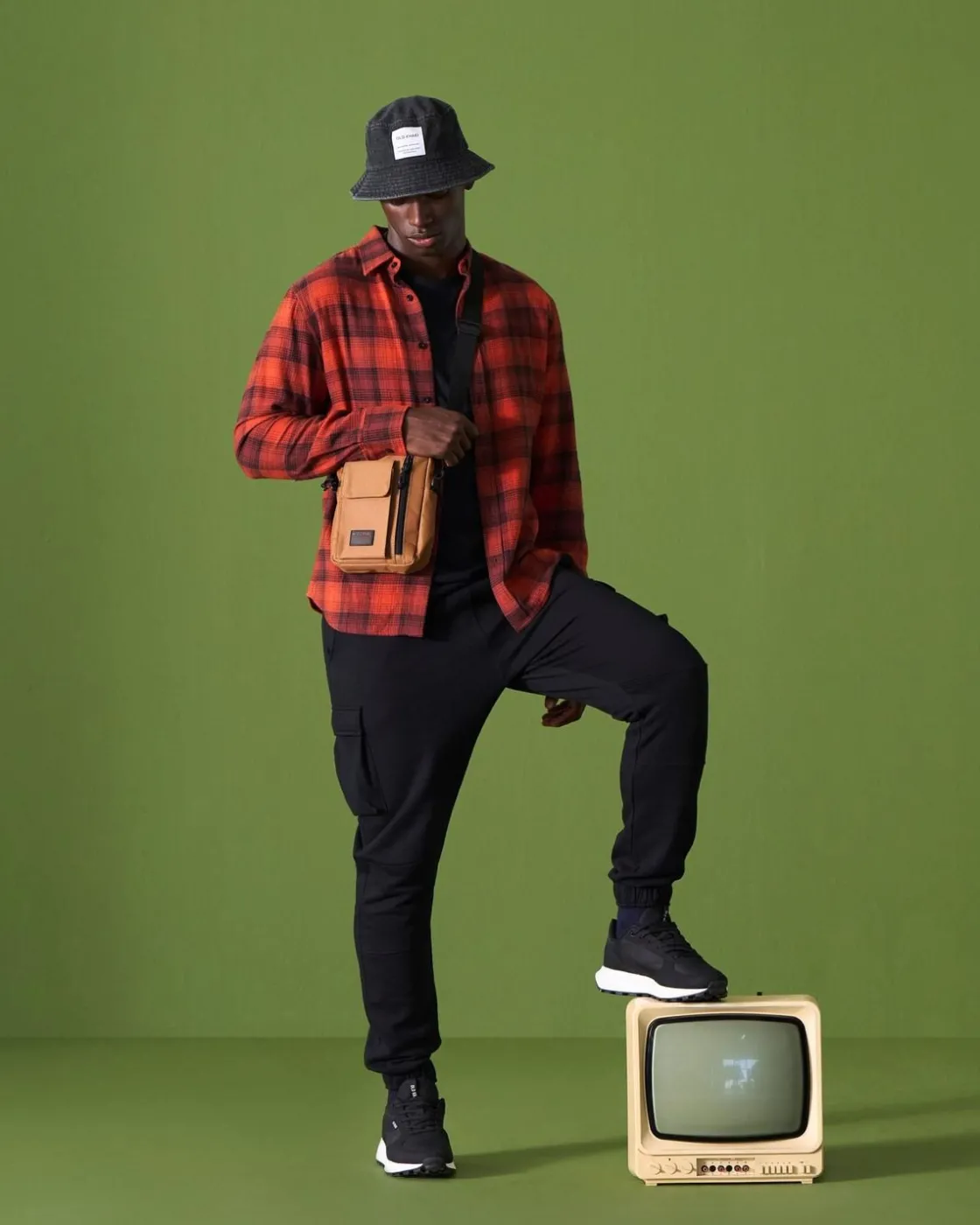 Men Old Khaki Shirts>Men'S Vian Warm Handle Check Shirt