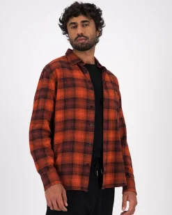 Men Old Khaki Shirts>Men'S Vian Warm Handle Check Shirt