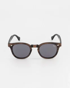 Men Old Khaki Sunglasses>Men'S Wood Effect Wayfarer Sunglasses