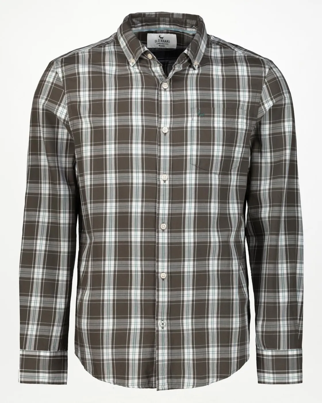 Men Old Khaki Shirts>Men'S Zain Check Slim Fit Shirt