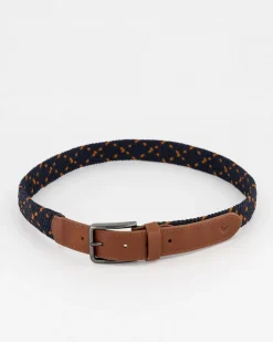 Men Old Khaki Belts>Men'S Zane Canvas Rope & Leather Belt