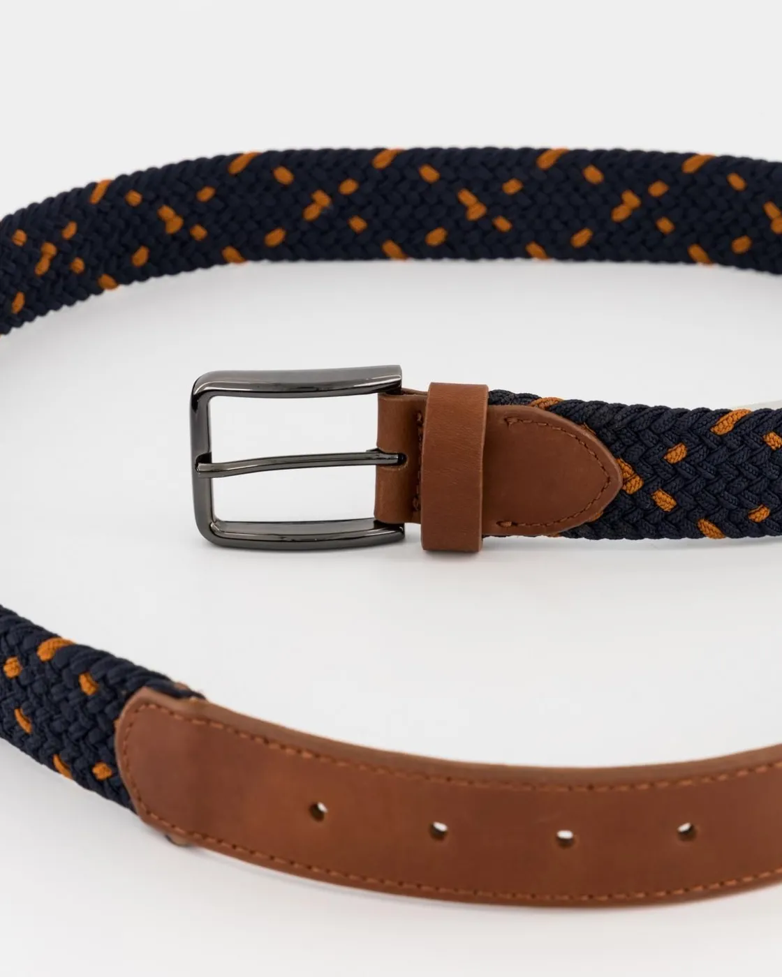 Men Old Khaki Belts>Men'S Zane Canvas Rope & Leather Belt
