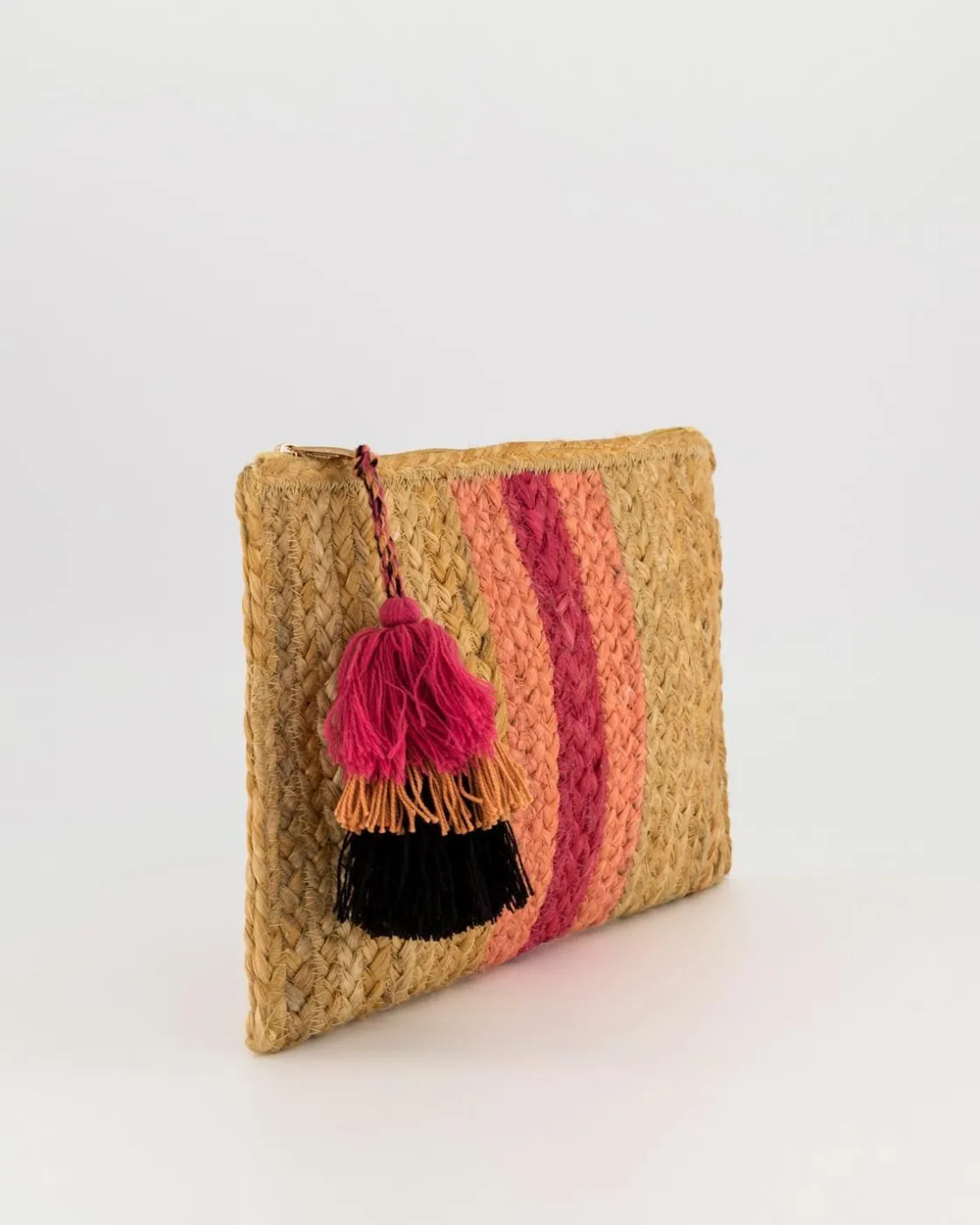 Women Old Khaki Bags & Purses>Nalini Striped Clutch Bag