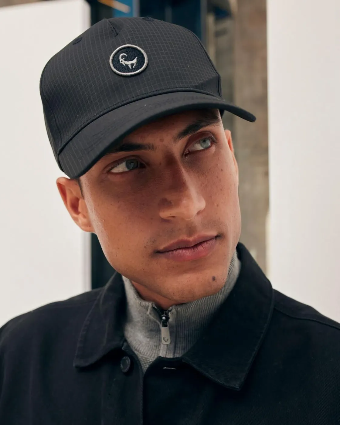 Men Old Khaki Headwear>Palmer Ribstop Embroidered Badge Peak