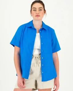Women Old Khaki Shirts & Blouses>Women'S Alba Linen Blend Shirt