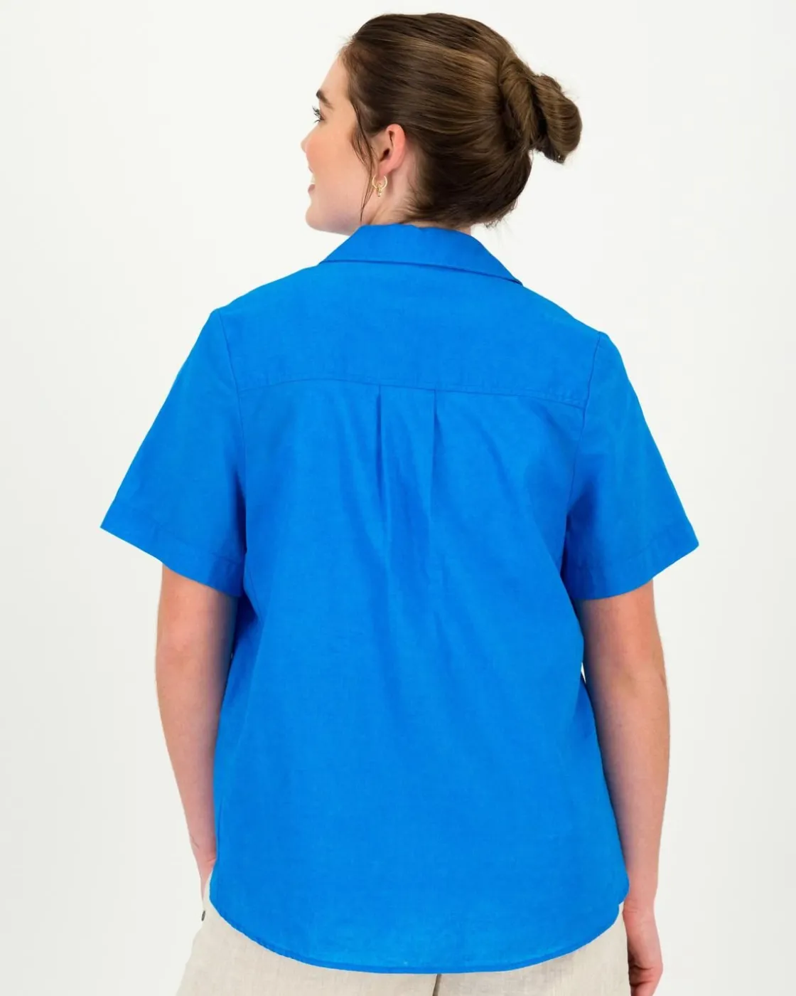 Women Old Khaki Shirts & Blouses>Women'S Alba Linen Blend Shirt