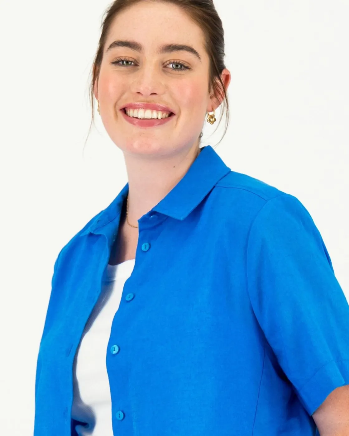Women Old Khaki Shirts & Blouses>Women'S Alba Linen Blend Shirt