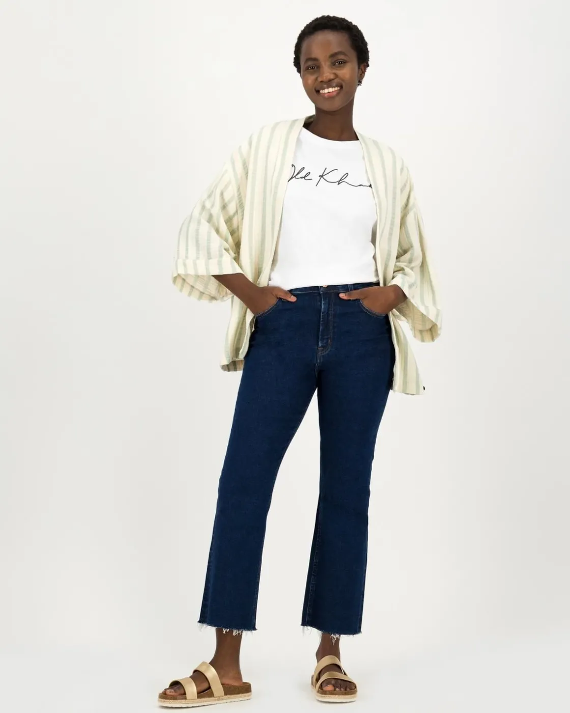 Women Old Khaki Scarves & Kimonos>Women'S Angela Kimono