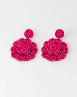 Women Old Khaki Jewellery>Women'S Beaded Flower Drop Earrings