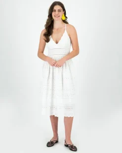 Women Old Khaki Dresses & Jumpsuits>Women'S Carmen Broderie Anglaise Dress