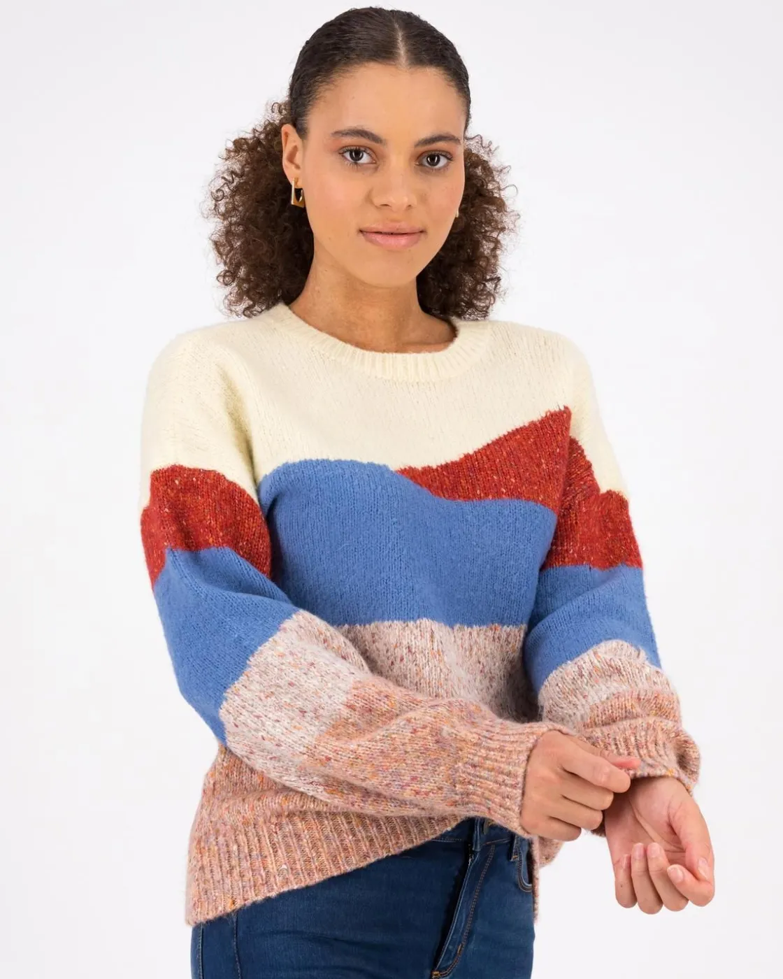 Women Old Khaki Knitwear & Sweats>Women'S Celia Colour-Block Jumper