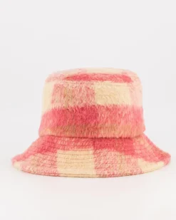 Women Old Khaki Beanies, Hats & Caps>Women'S Cosi Check Bucket Hat