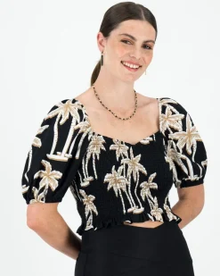 Women Old Khaki Shirts & Blouses>Women'S Gloria Shirred Blouse