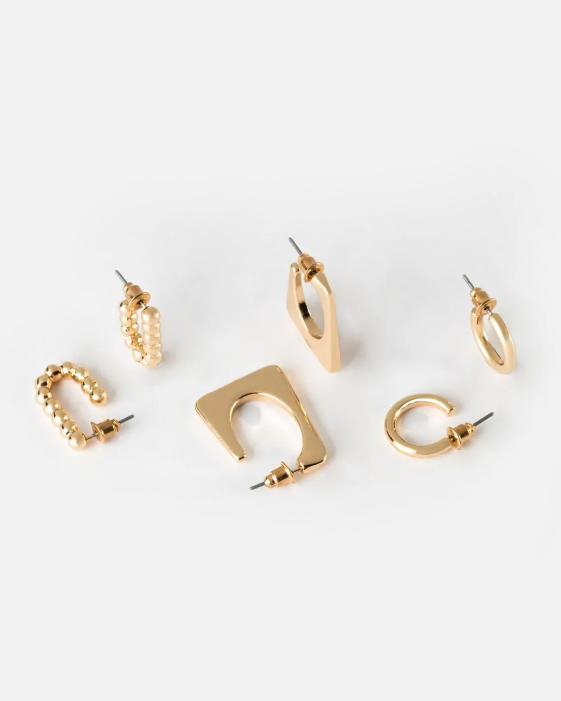 Women Old Khaki Jewellery>Women'S Hoop Earrings 3-Pack