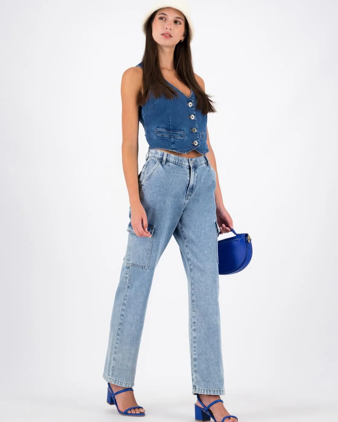 Women Old Khaki Denim>Women'S Isla Denim Waistcoat