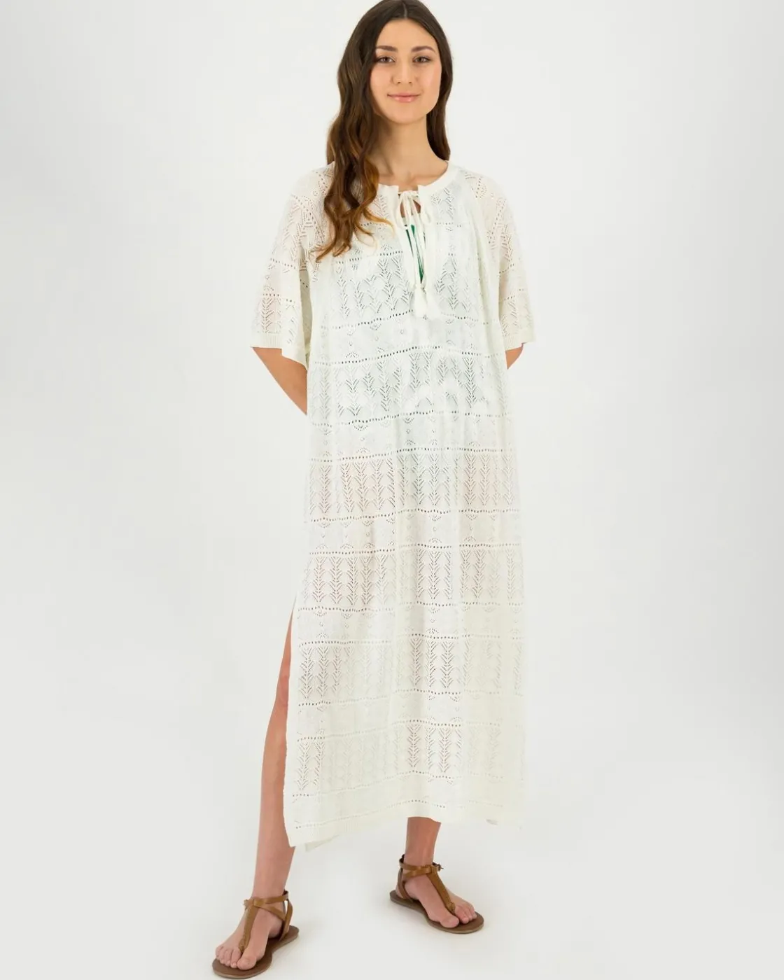 Women Old Khaki Scarves & Kimonos>Women'S Jahari Crochet Kimono