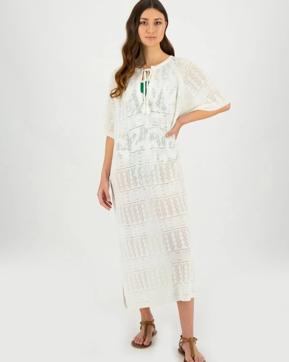 Women Old Khaki Scarves & Kimonos>Women'S Jahari Crochet Kimono
