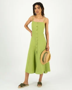 Women Old Khaki Dresses & Jumpsuits>Women'S Justine Linen Strappy Dress