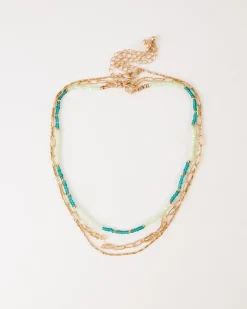 Women Old Khaki Jewellery>Women'S Layered Bead Necklace