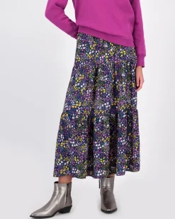Women Old Khaki Skirts>Women'S Luna Tiered Floral Skirt