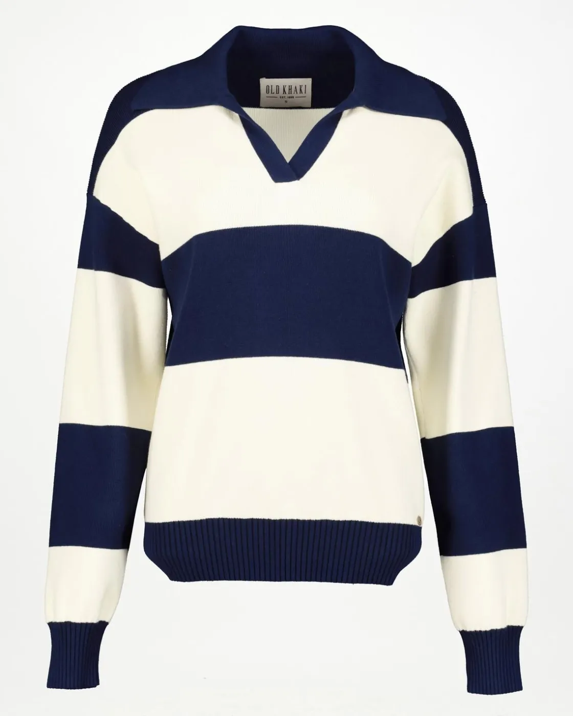 Women Old Khaki Knitwear & Sweats>Women'S Marie Stripe Golfer