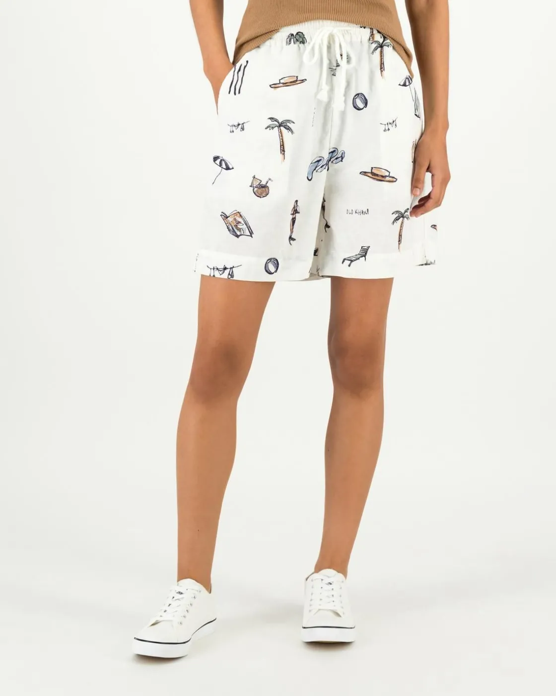 Women Old Khaki Shorts>Women'S Martina Printed Shorts