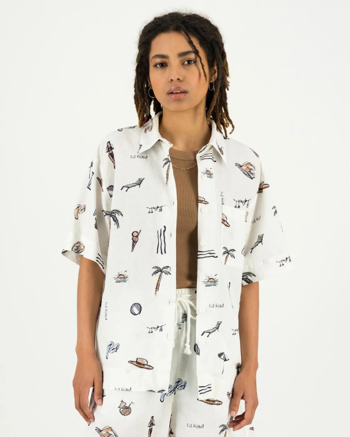 Women Old Khaki Shirts & Blouses>Women'S Martina Printed Shirt